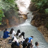 大湯沼川天然足湯