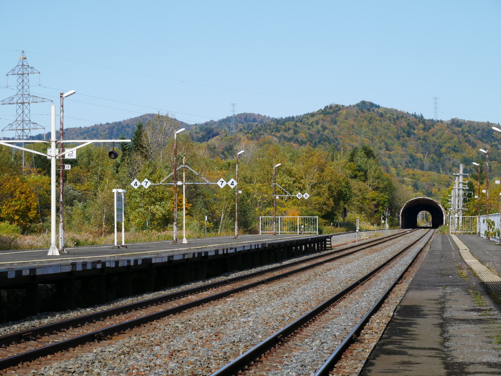 秋の駅
