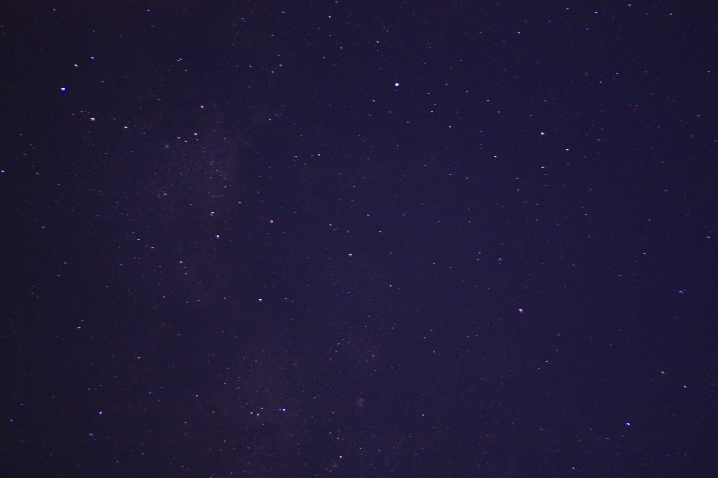星空の試し撮り