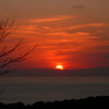 相模湾越しの夕陽
