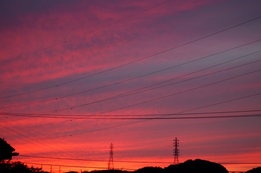 まさかの夕焼け