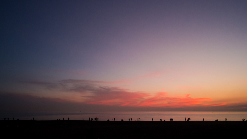 湘南の夕焼け