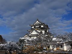 彦根城残雪