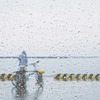 雨に頓着せず。