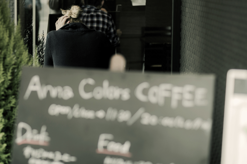 Anna in coffee time..