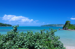 古宇利島　海・青