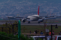 JAL777 Landing(Ground Spoiler)