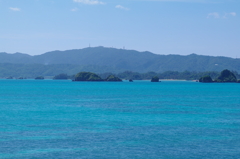 紺碧の海　古宇利島