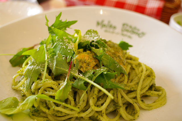バジルソースのpasta