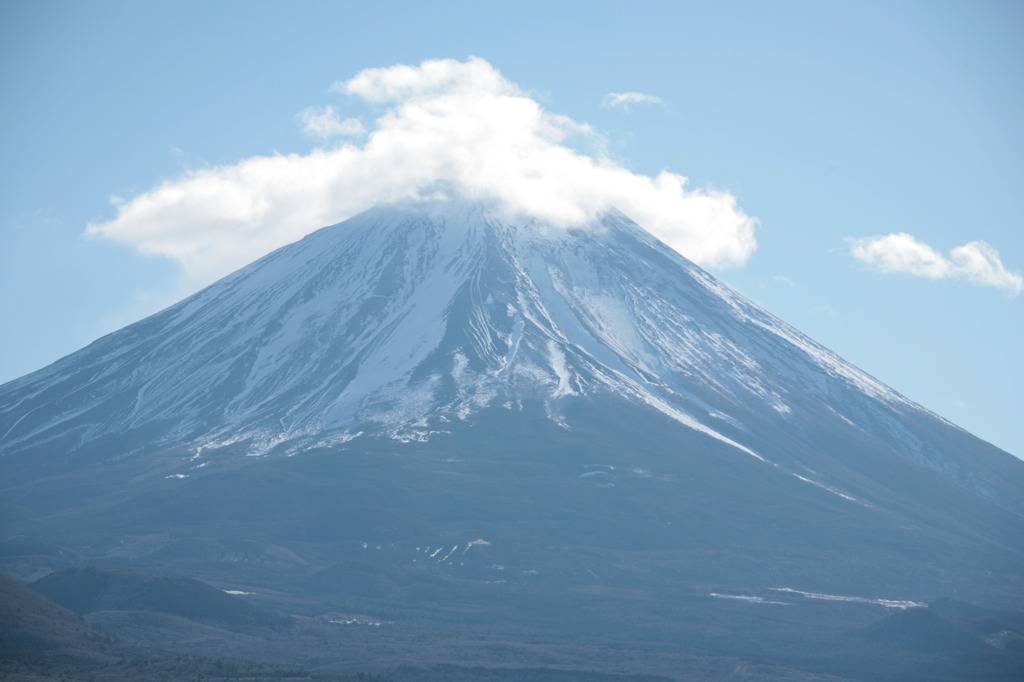 笠雲と富士