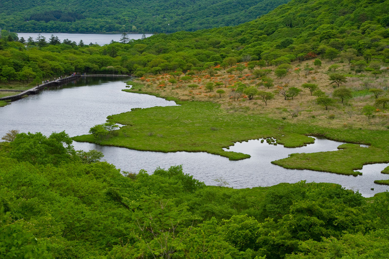 赤城山覚万淵全景