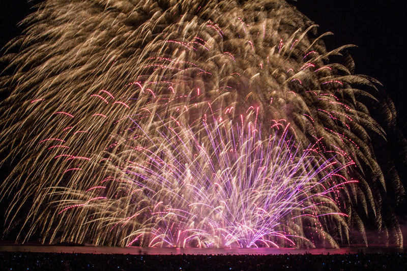 ぎおん柏崎まつり 海の大花火大会 海中大スターマイン！03