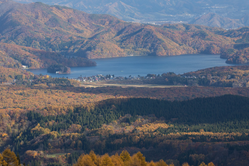 笹ヶ峰より野尻湖