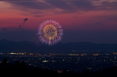 2011長岡大花火大会1　夕暮れの花火