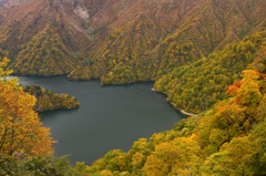 田子倉湖秋景