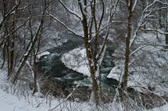 小国雪景色