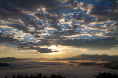 山本山で雲海を楽しむ