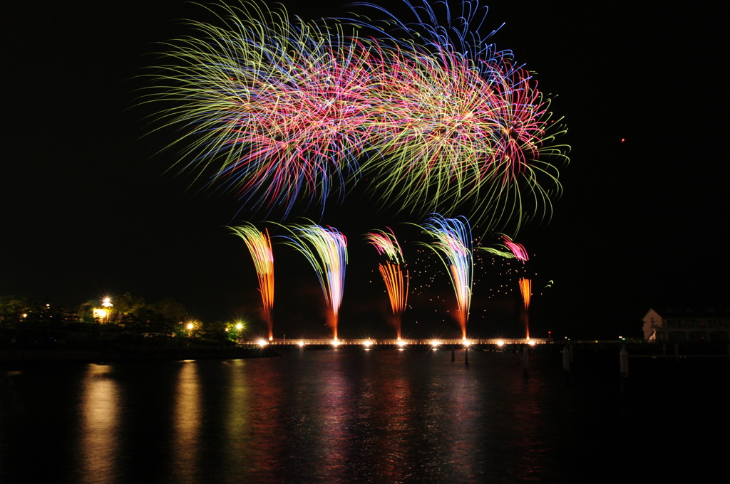 八景島シーパラGW花火2010