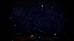 Snow at night