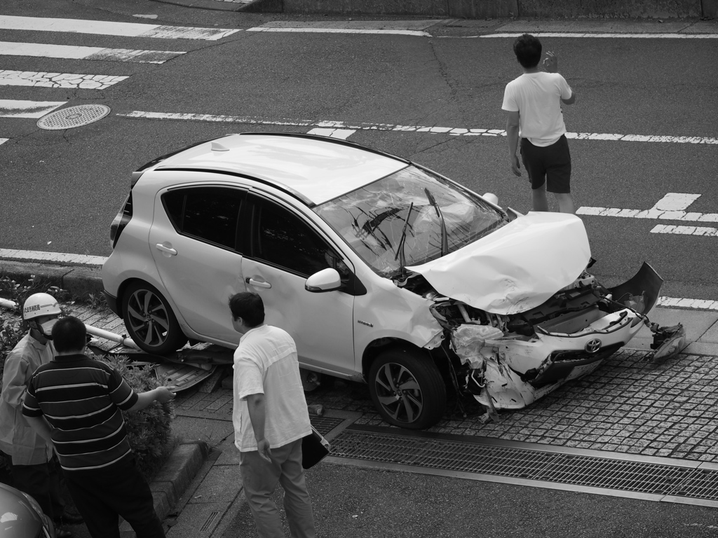 ７月の衝突事故