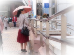 日傘の人