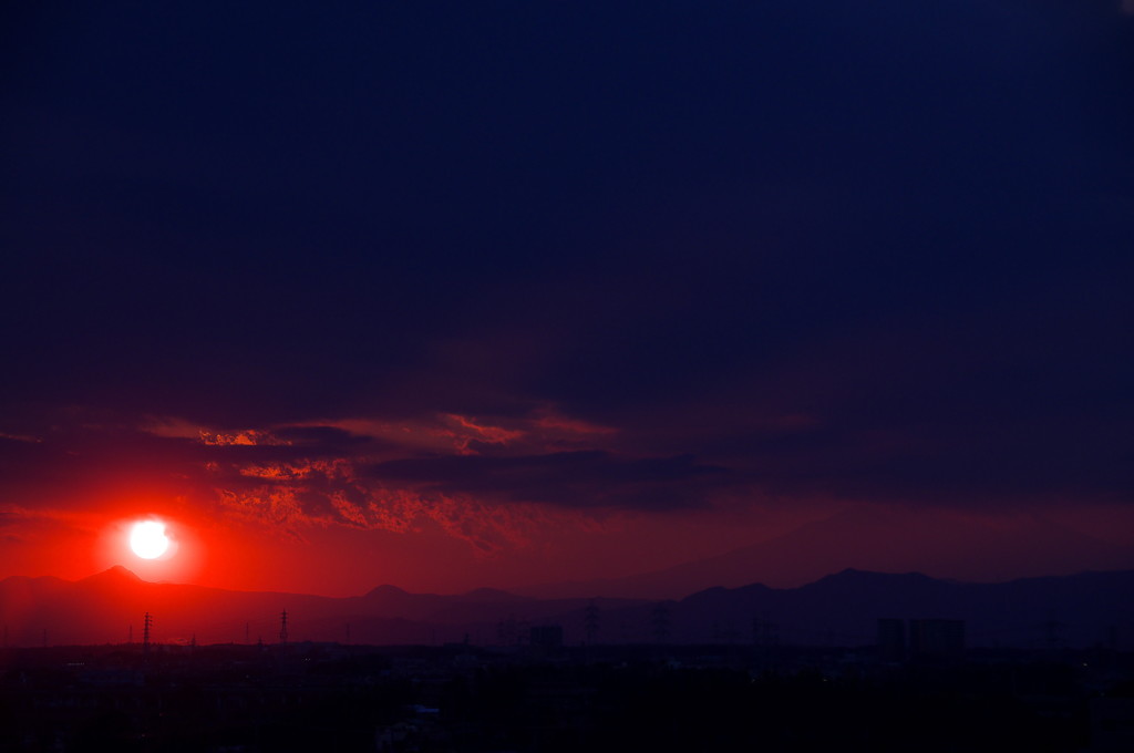 いずみ野付近からの夕焼け