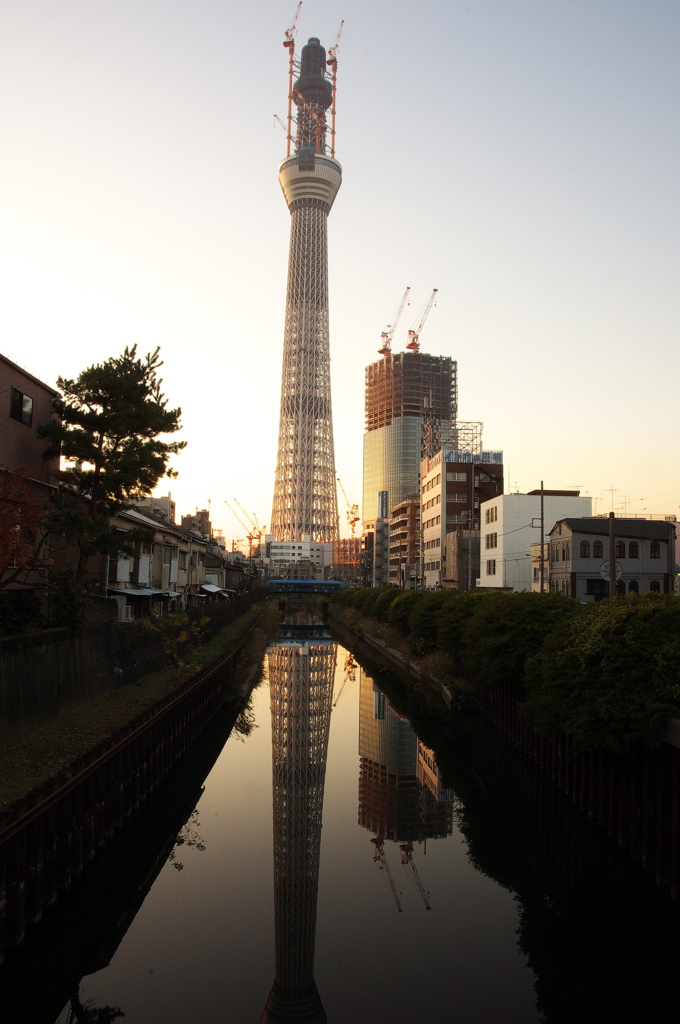 十間橋からの東京スカイツリー