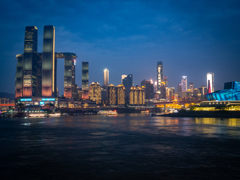 中国重慶市の夜景
