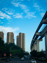 中国重慶市の風景