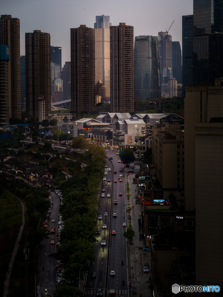 中国重慶市都市風景