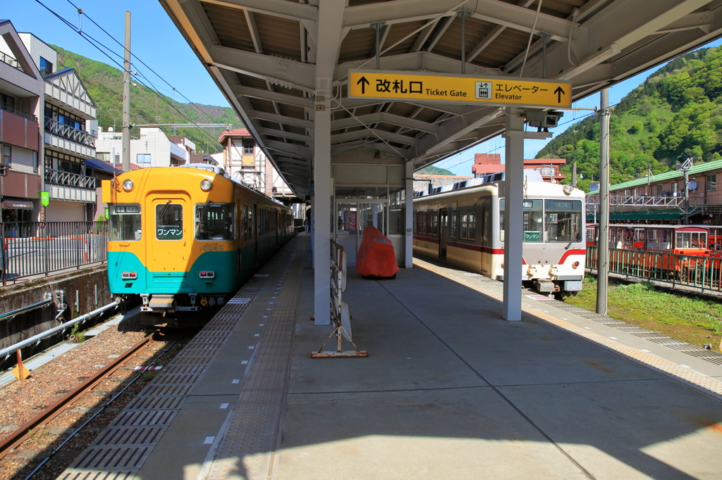 富山地鉄　宇奈月温泉駅にて