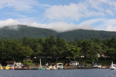 山中湖の晴れ間