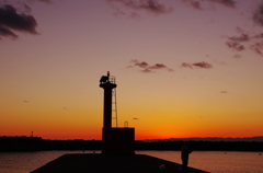 漁港の灯台