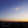 朝日を浴びて