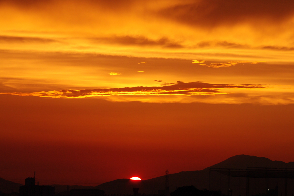 沈む夕日