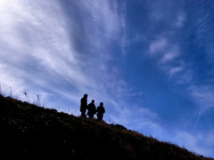 3人の空