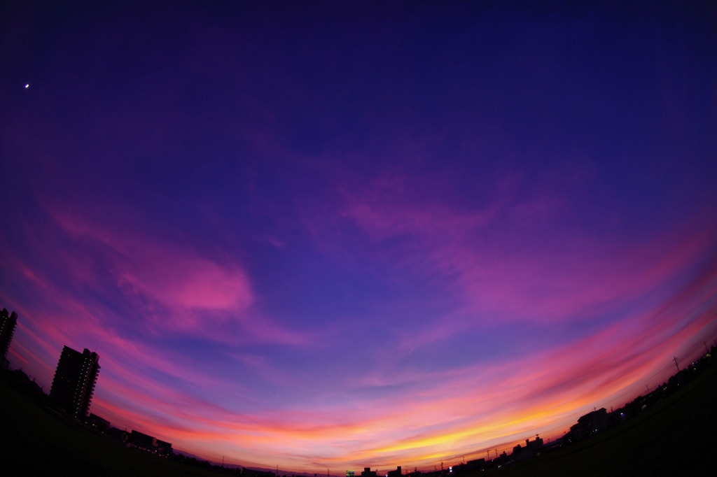 夏の夕焼け