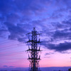 夕暮れの鉄塔