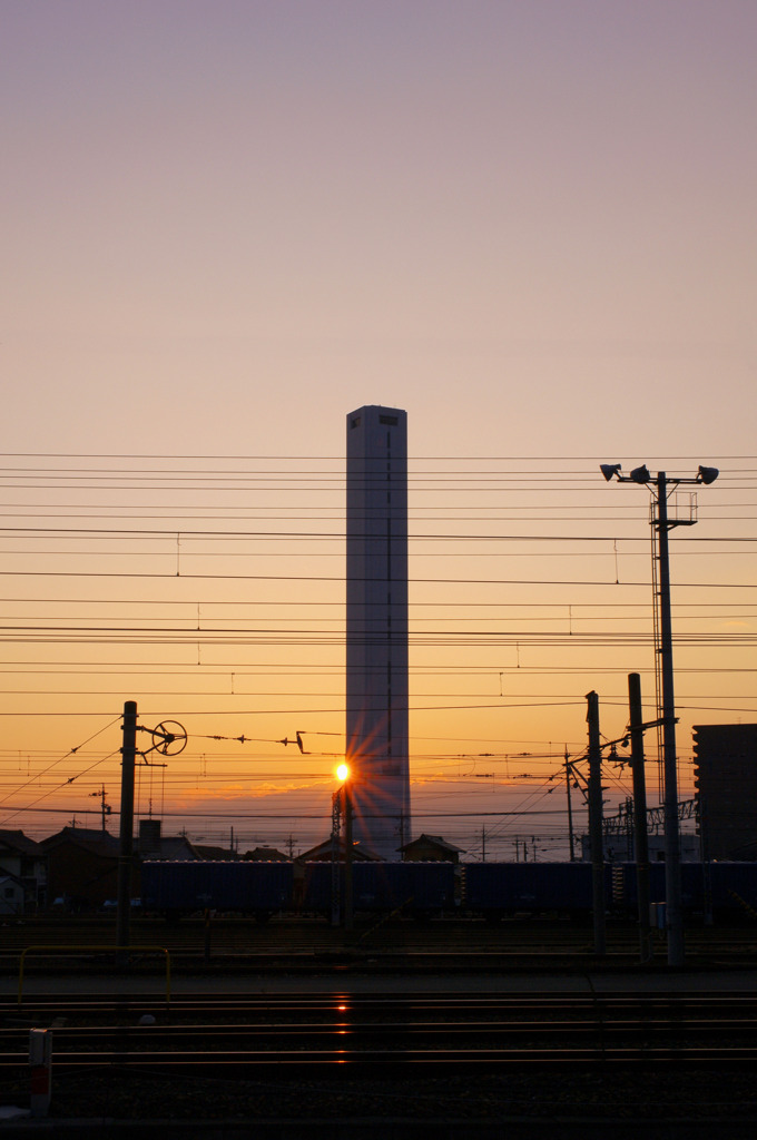 ソラエと夕日