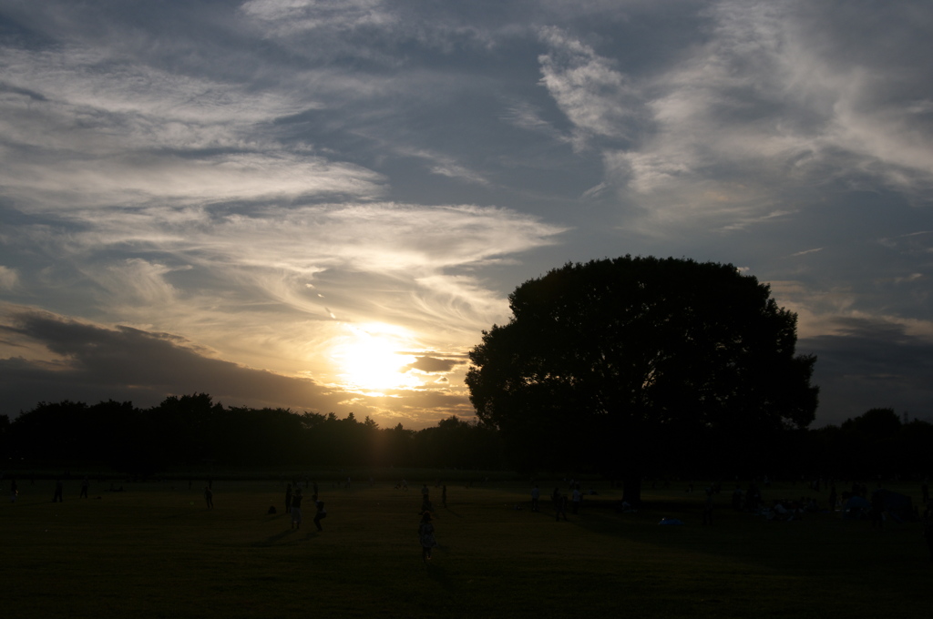 秋の夕空