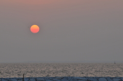 霞ヶ浦の夕日