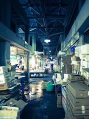 市場にて