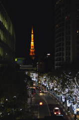 東京タワー　六本木ヒルズから。