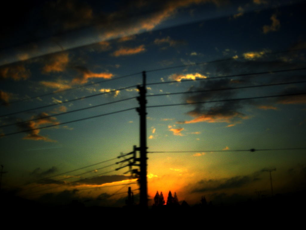名古屋の夕焼け