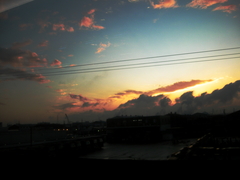 名古屋の夕焼け