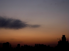 夕暮れ