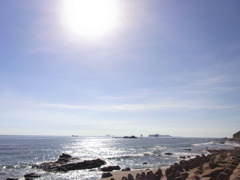 太陽と海
