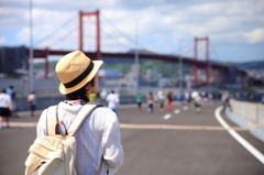 若戸大橋を望む