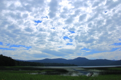 湿原を覆う雲