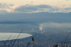 煙突の有る風景